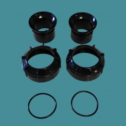 Kit raccord union pour pompe Onga et Atlas/Nocchi/Swimmey D50 (x2)