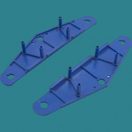 Ensemble flasques bleues...