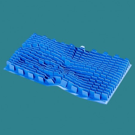 Brosse à lamelle bleue pour...