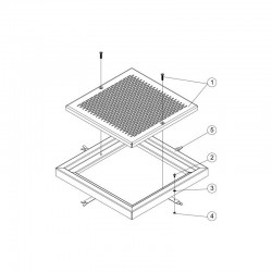 Cadre de grille de BDF 400x400