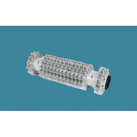 BROSSE PVC MIXTE GRISE L288MM