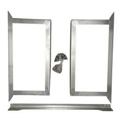 Pieds en inox x2