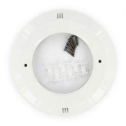 Enjoliveur blanc avec vis pour projecteur Astralpool LumiPlus Essential