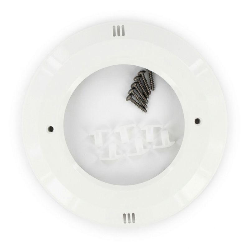 Enjoliveur blanc avec vis pour projecteur Astralpool LumiPlus Essential