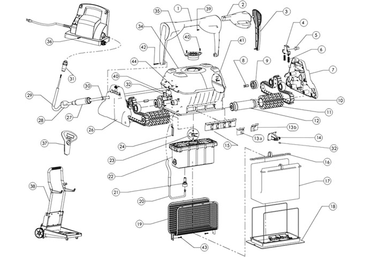 Pièces détachées robot piscine - Spareka