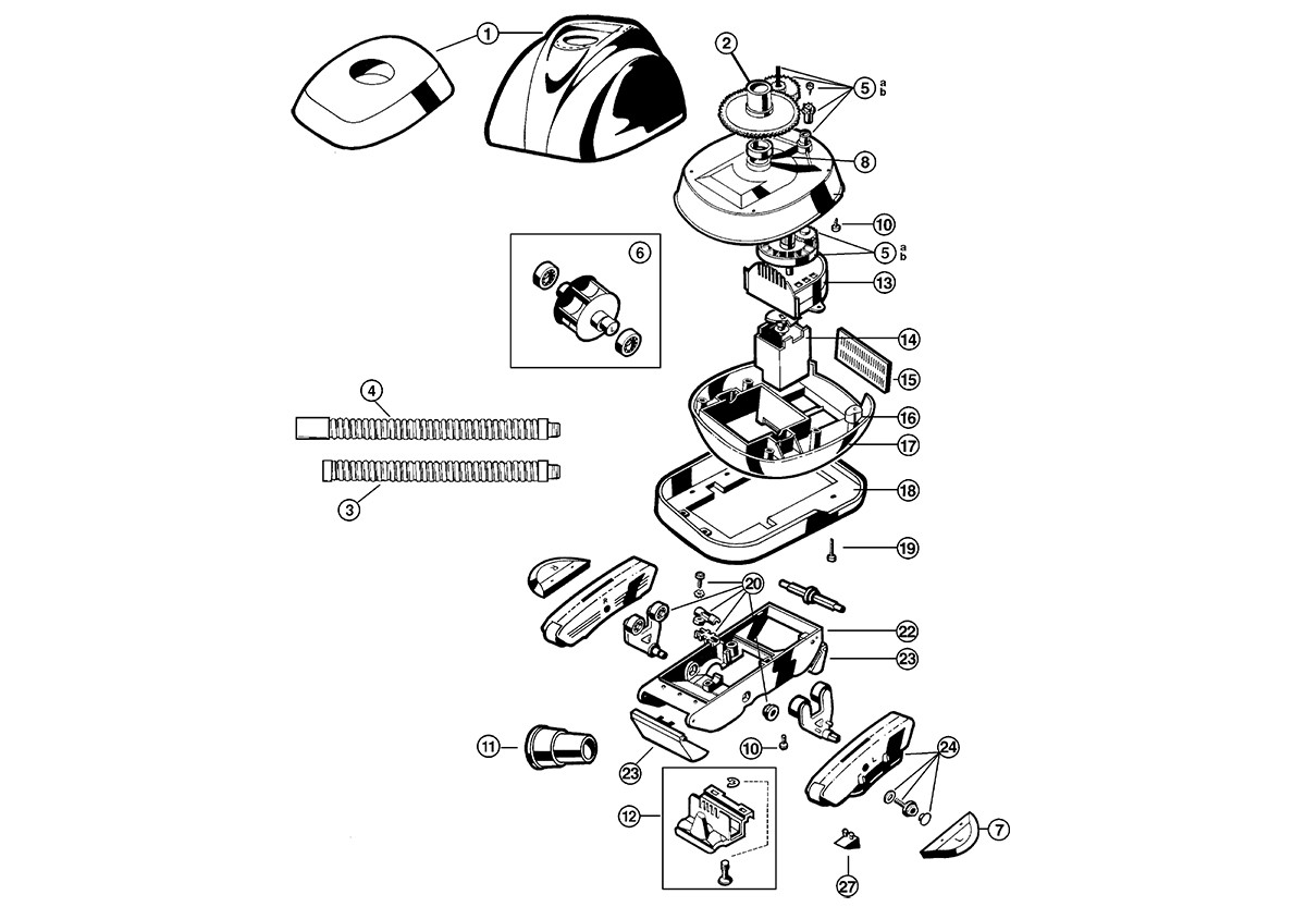 Vente de pièces détachées pour robot piscine Hayward Pool Vac, Navigator