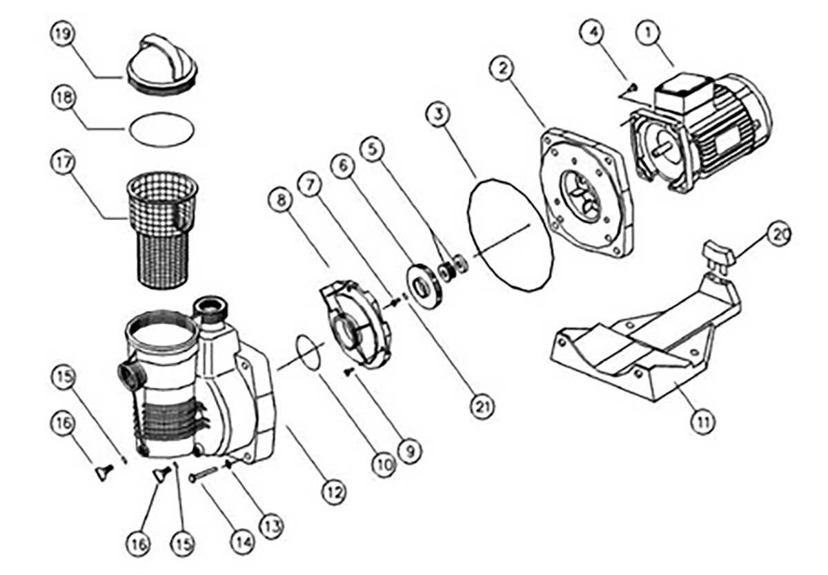 Vente de pièces détachées pour pompe Pentair Pinnacle