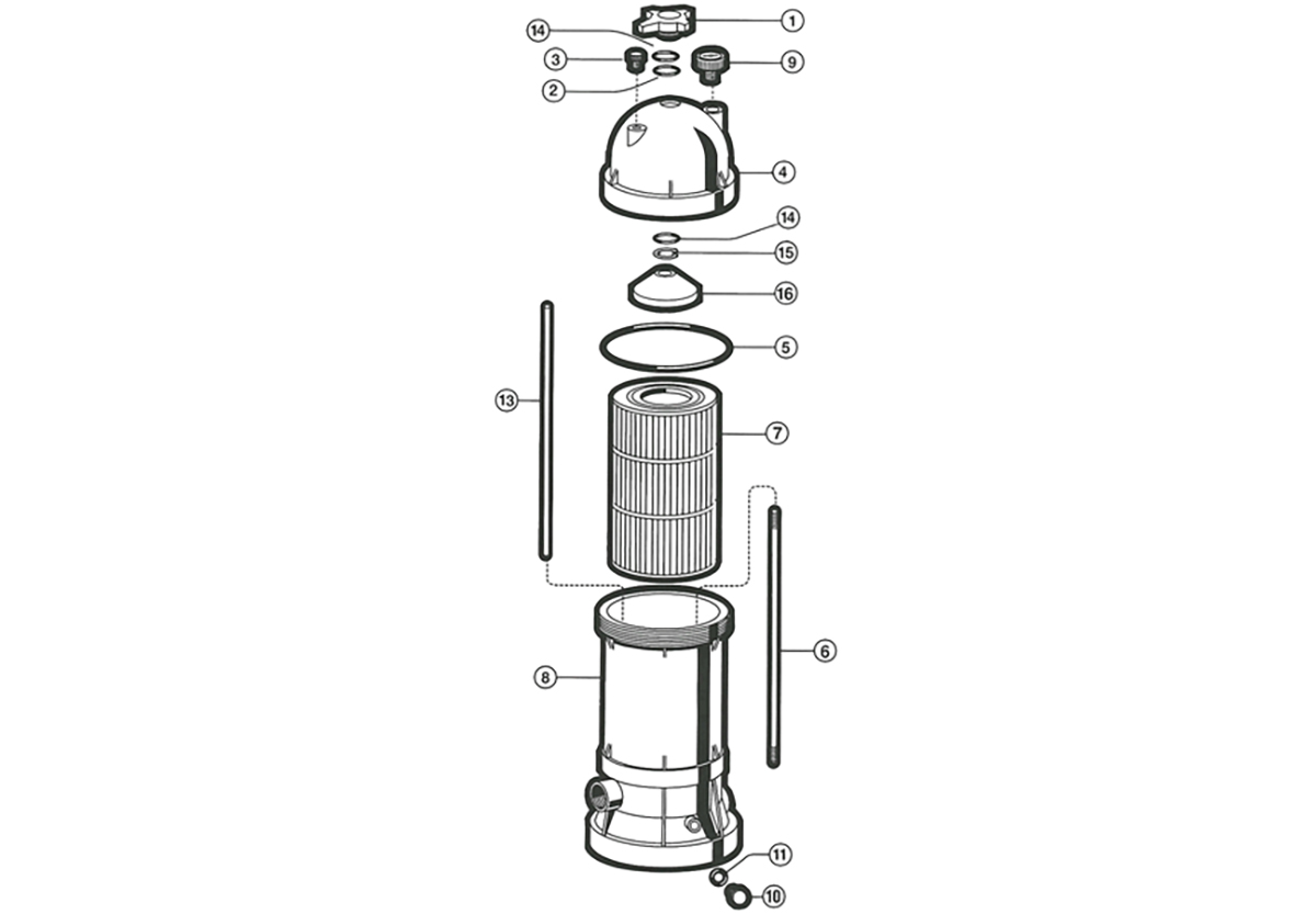 Vente de pièces détachées pour filtre à cartouche Hayward Star Clear Plus