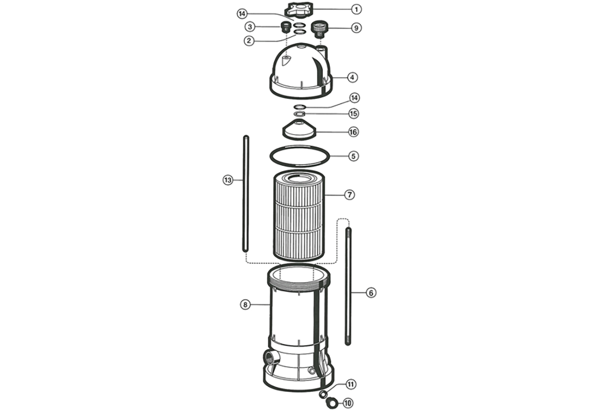 Vente de pièces détachées pour filtre à cartouche Hayward Star Clear Plus