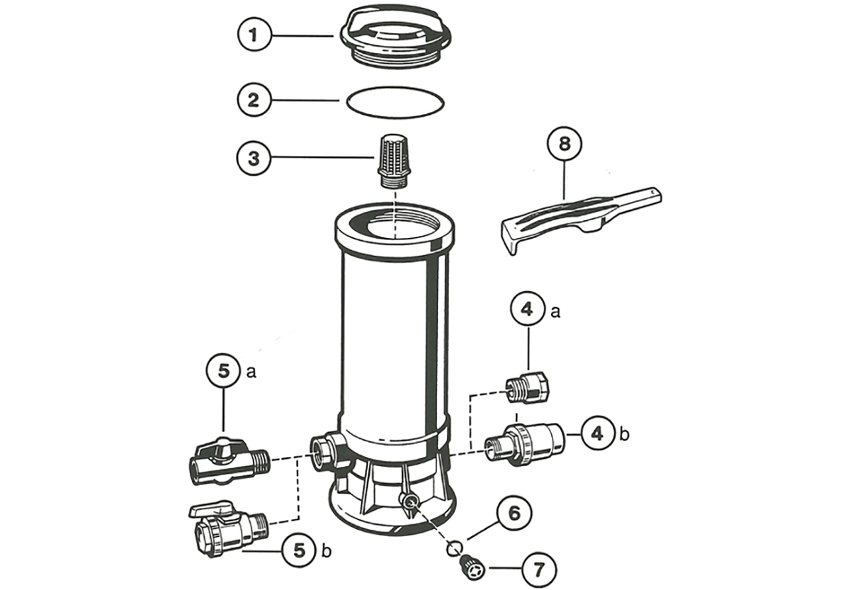 Vente de pièces détachées pour chlorinateur/brominateur Hayward grande capacité