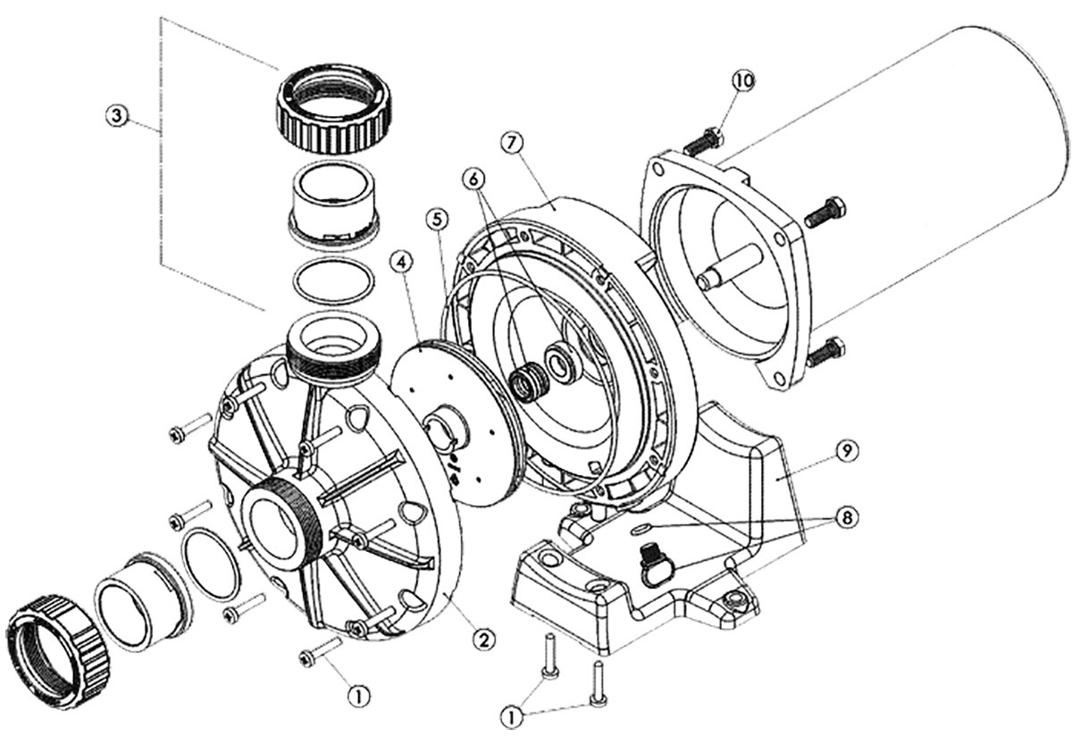 Vente de pièces détachées pour surpresseur Hayward Booster Pump